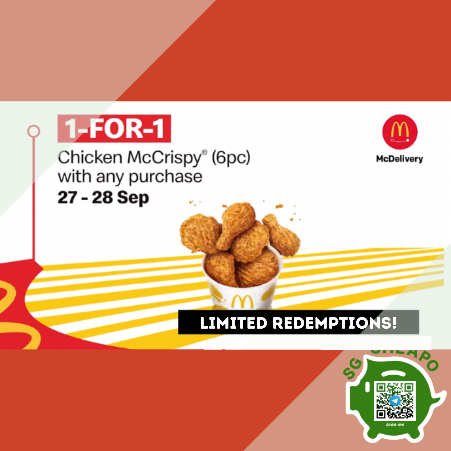 Free Chicken Mccrispy Pc Sgcheapo