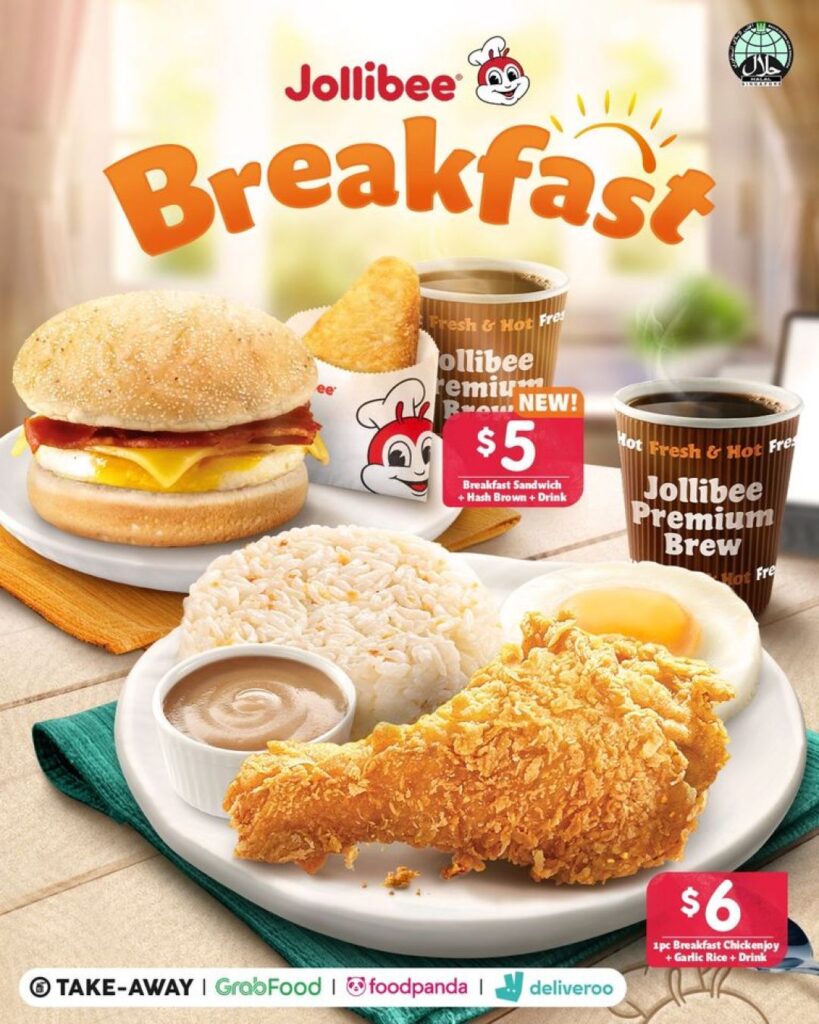 Jollibee Has New Breakfast Meals Starting From $5 With Sandwich ...