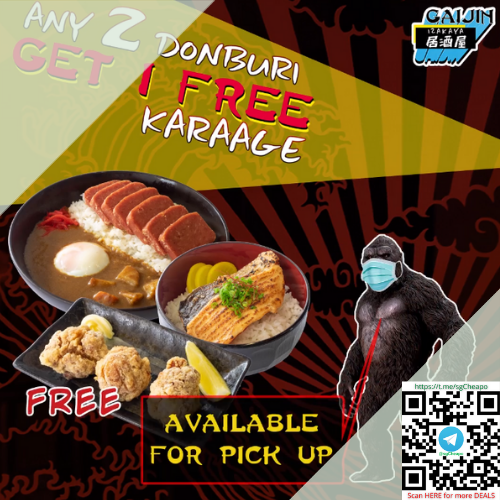1 free karaage gaijin izakaya promo