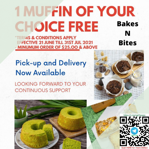 1 muffin free bakes n bites promo