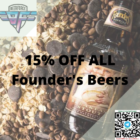 15% OFF ALL Founder's Beers