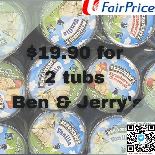 $19.90 for 2 tubs Ben & Jerry's