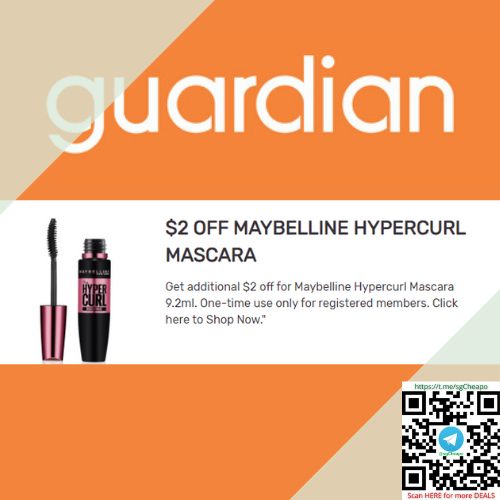 2 off maybelline hypercurl mascara guardian promo