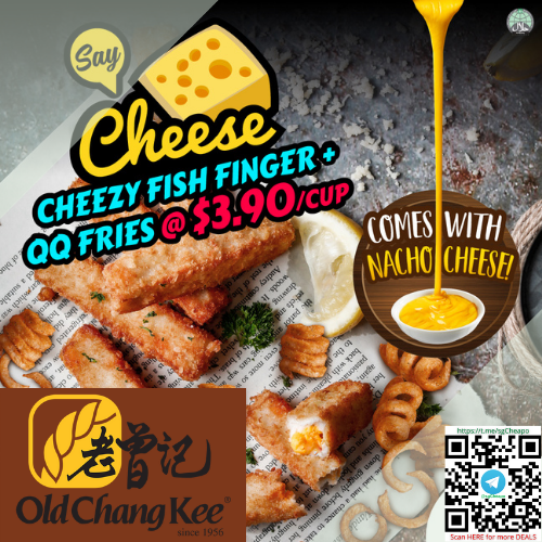 $3.90cup Cheezy Fish Finger + QQ Fries