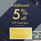 Additional 5% OFF gold bars