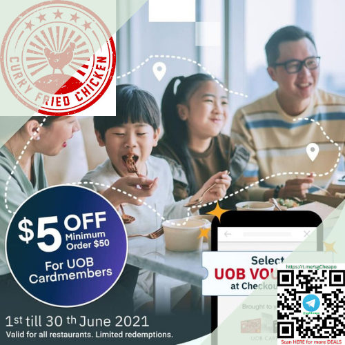 curry fried chicken $5 off uob card promo (1)