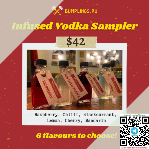 dumplings ru $42 for 6 vodka infused testers promo