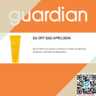 guardian $6 off $60 aprilskin promo