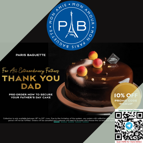 paris baguette fathers day pickup 10% off promo
