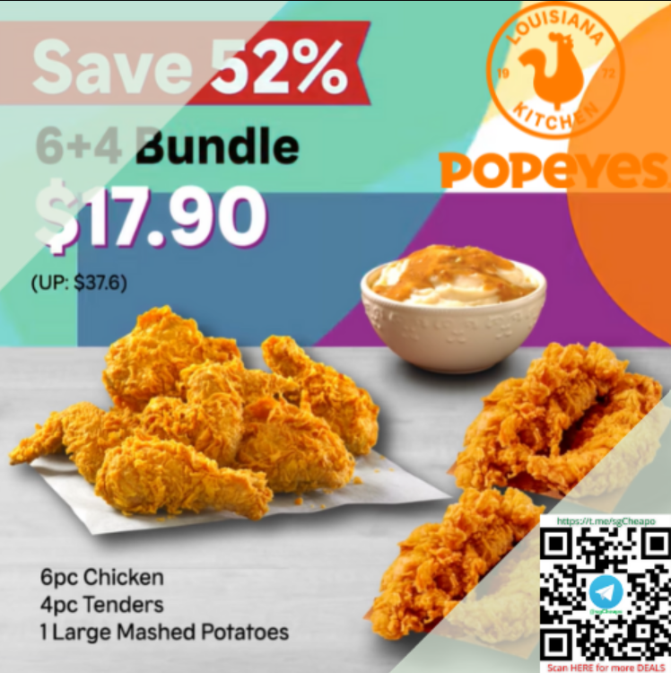 popeyes save 52% bundle promo