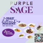 purple sage 7 course fathers day promo