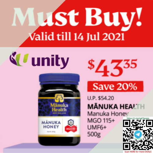 20% off manuka honey unity promo