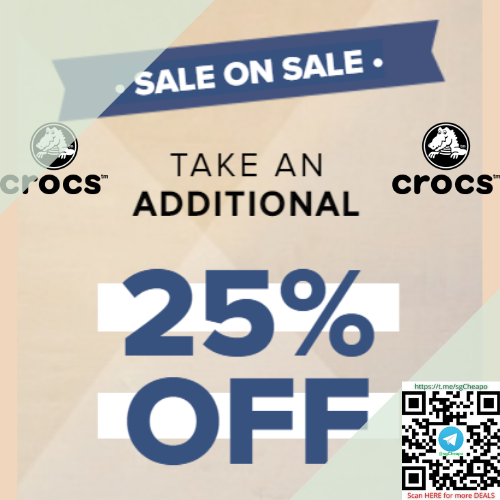 additional 25% off crocs clearance promo