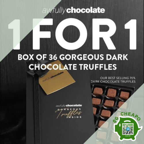 awfully chocolate 1 for 1 box of 36 truffles july promo