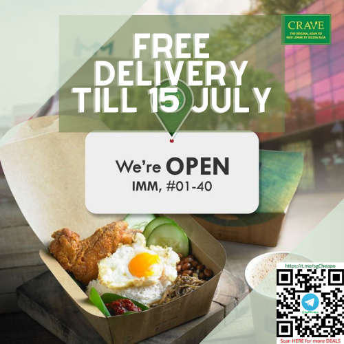 crave free delivery imm outlet july promo