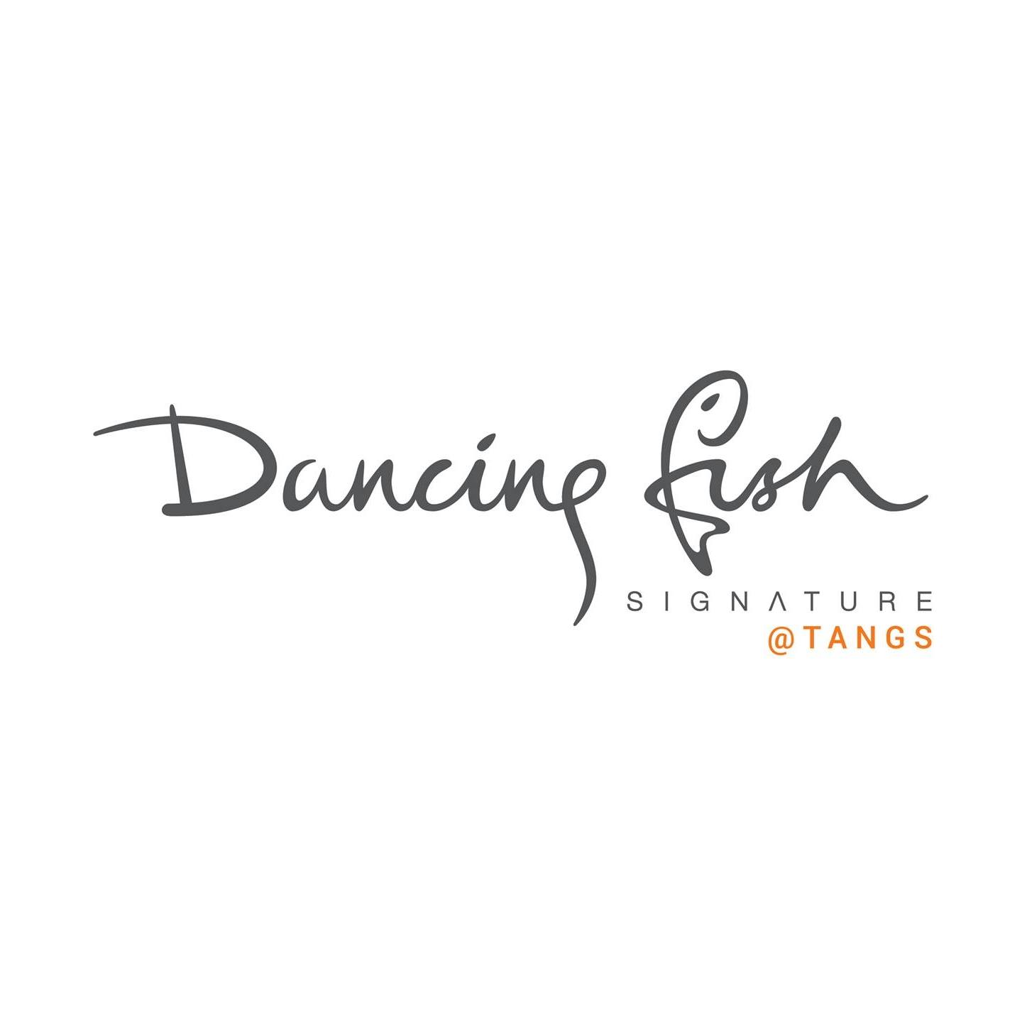 dancing fish signature logo