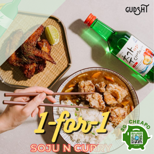 gudsht 1 for 1 soju curry meal july promo