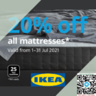 ikea 20% off mattresses july promo