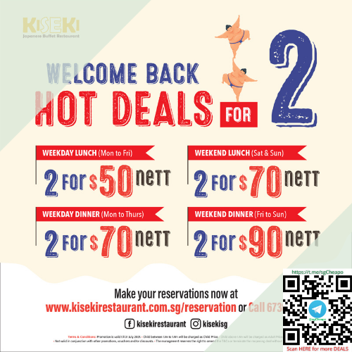 kiseki 2 for 50 weekday lunch promo
