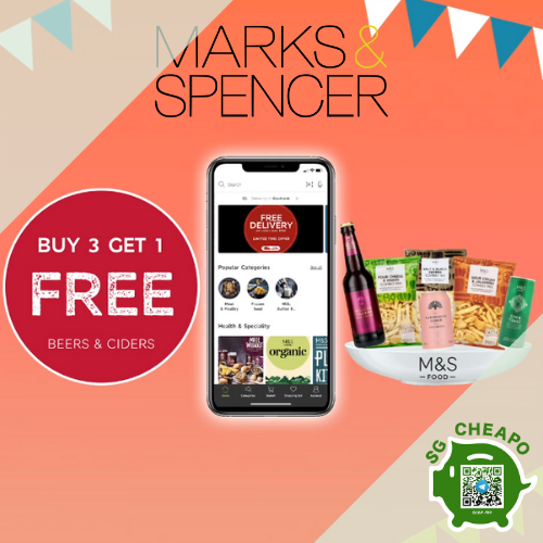 marks and spencer buy 3 get 1 free beer cider promo