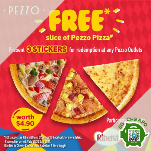pezzo free slice 3 stickers promo