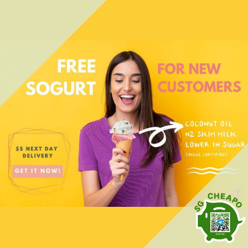sogurt free mini cup new customers promo