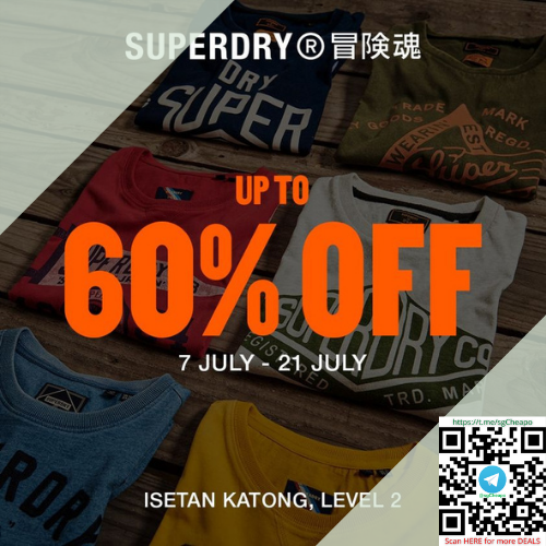 superdry isetan up to 60% off july promo