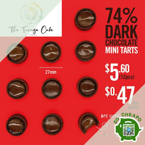 the forage cafe 12pcs mini choco tartlets promo