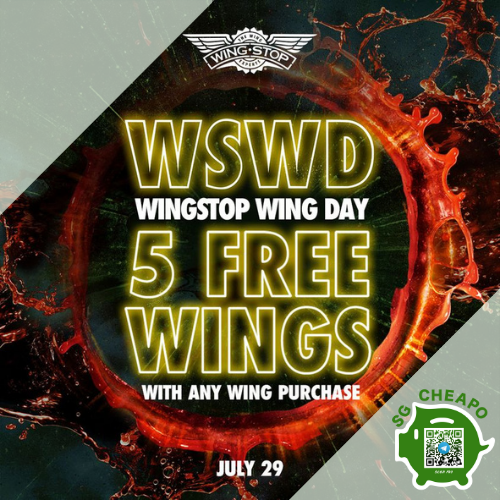 wingstop 5 free wings july promo