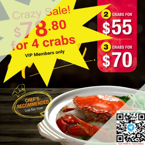 wok master 78.80 for 4 crabs vip promo