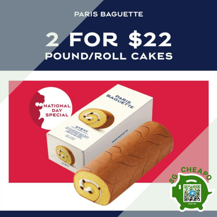 2 for $22 Roll & Pound Cake