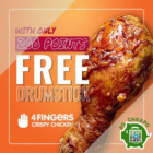 4 Fingers FREE DRUMSTICK