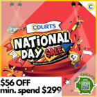 $56 OFF COURTS