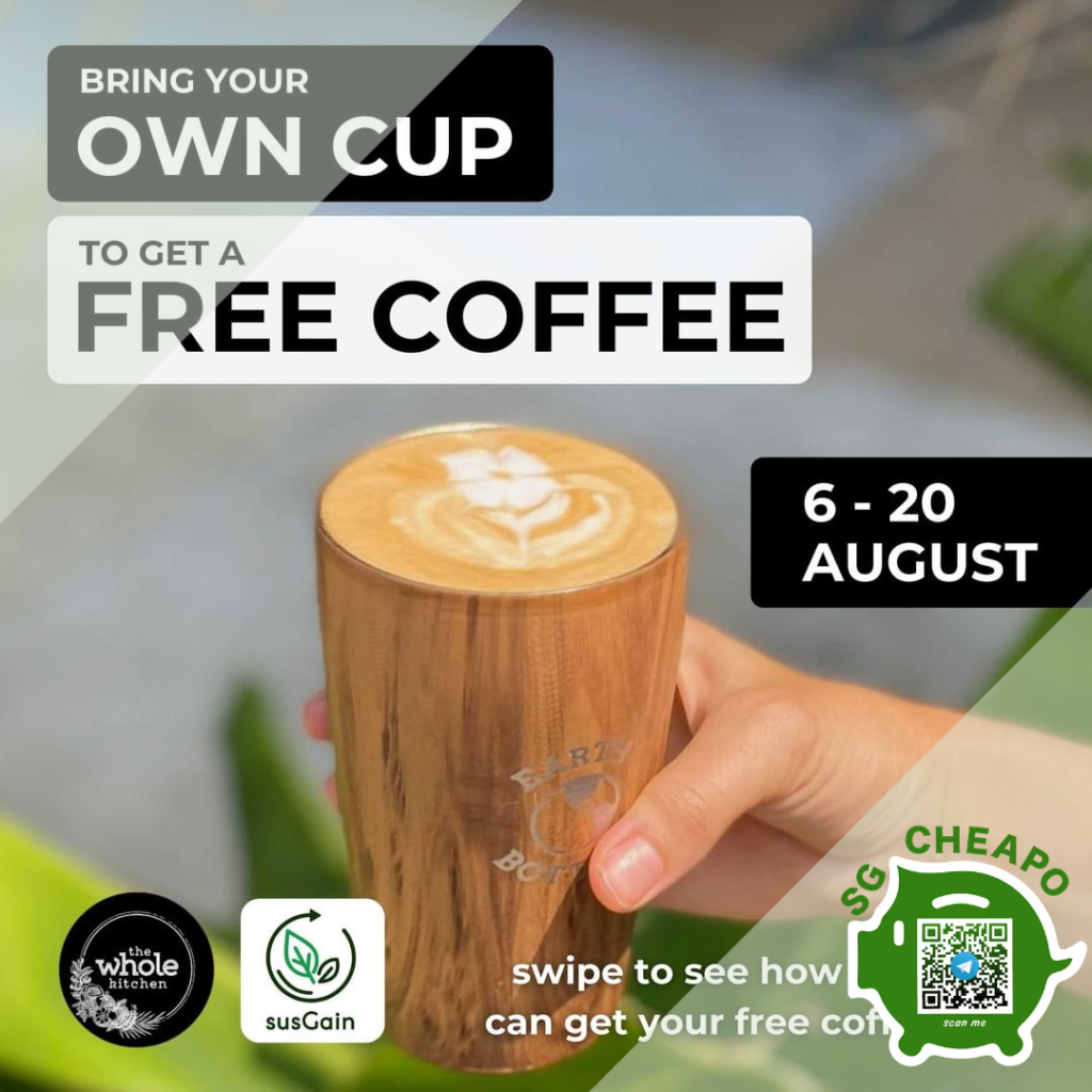Bring your Own Cup & Get Free Coffee sgCheapo