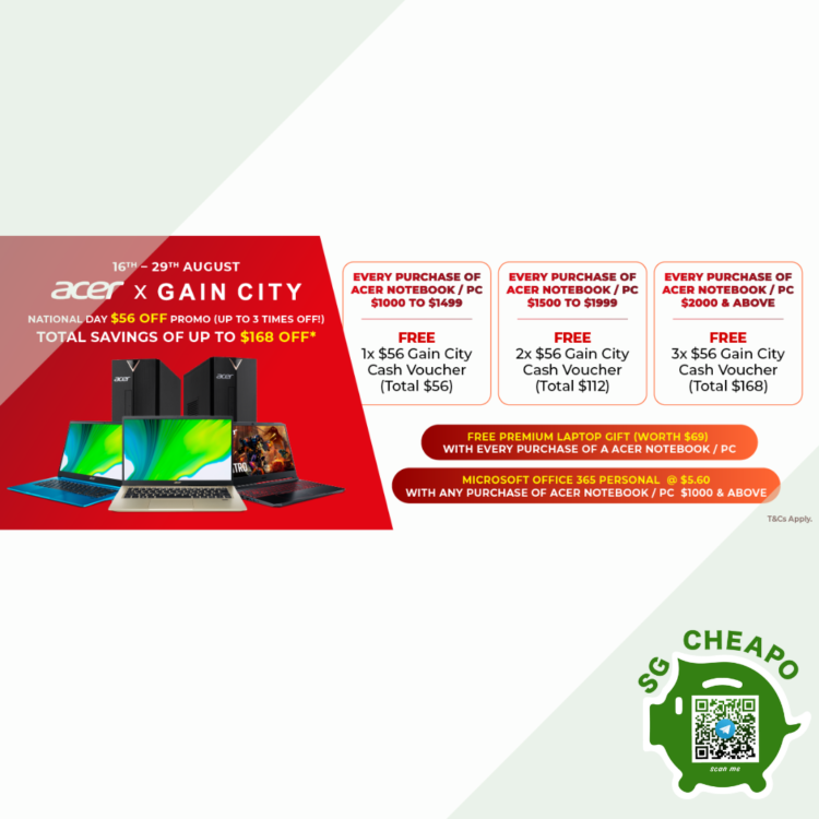 Gain City UP TO $168 OFF ACER PRODUCTS