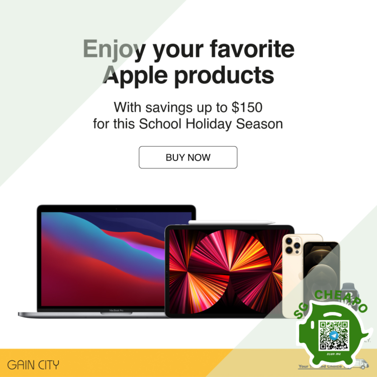 Gain City UP to $150 OFF Apple Products