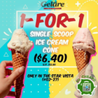 Geláre 1-FOR-1 Single Scoop Ice Cream