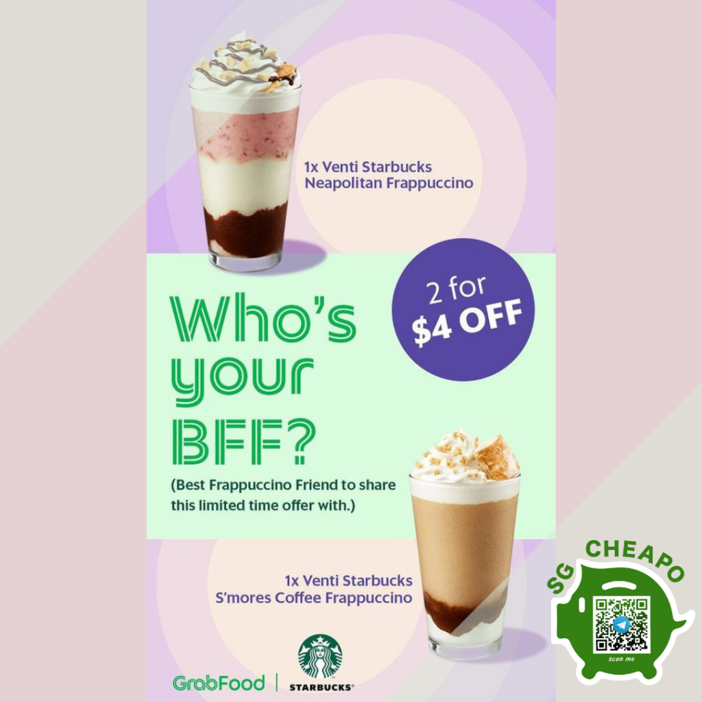 $4 OFF Starbucks on GrabFood - sgCheapo