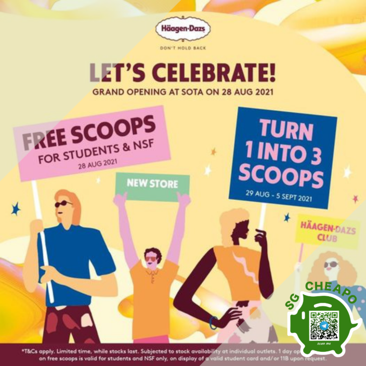 Haagen Dazs FREE SCOOPS FOR STUDENTS &NSF