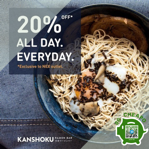 Kanshoku Ramen - 20% OFF Kanshoku Ramen - sgCheapo