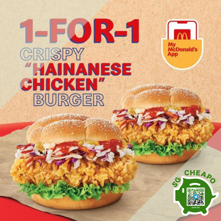 McDonald's 1-FOR-1 Crispy Hainanese Chicken Burger