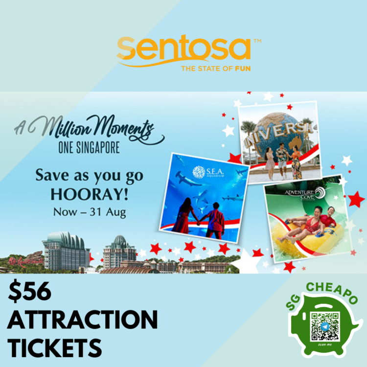 Sentosa SGD56 attraction deals
