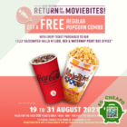 Shaw Theatres - FREE Regular Popcorn Combo - sgCheapo