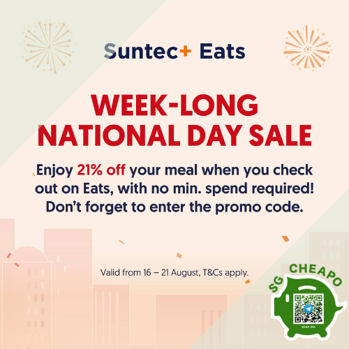 Suntec City - 21% OFF Suntec+ Eats - sgCheapo