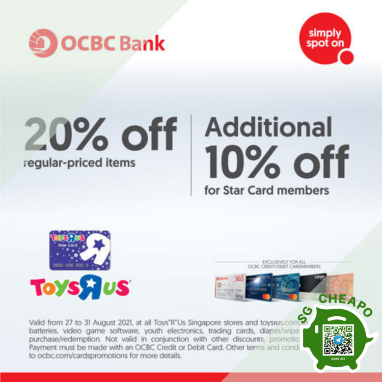 Toys R Us 20% OFF TOYS