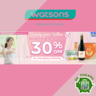 Watsons 30% OFF ALL Inner Beauty & Slimming Products