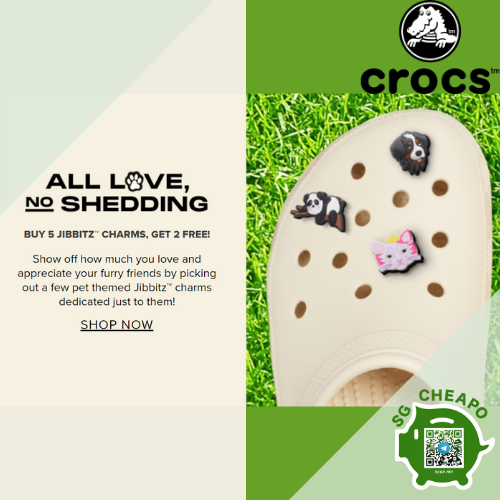 crocs 2 free pets jibbitz charms aug promo