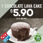 dominos 3 off chocolate lava cake aug promo
