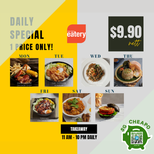 four points 9.90 special main dishes aug promo