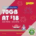 gomo 70gb for 18 national day aug promo